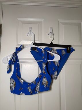 Blue Floral Bikini